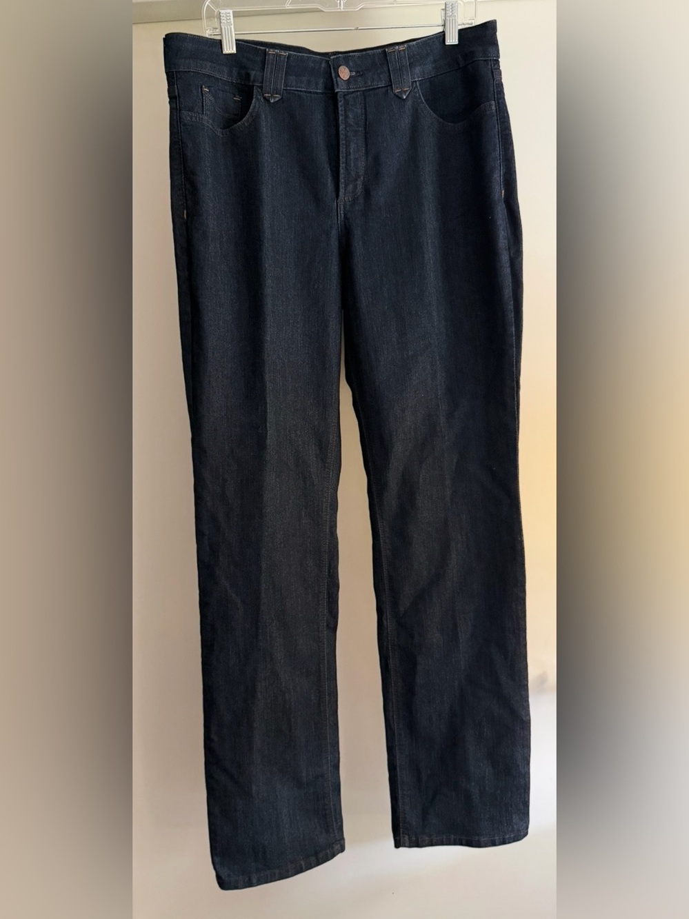 NYDJ women’s  Navy denim Straight-Leg Jeans size 14